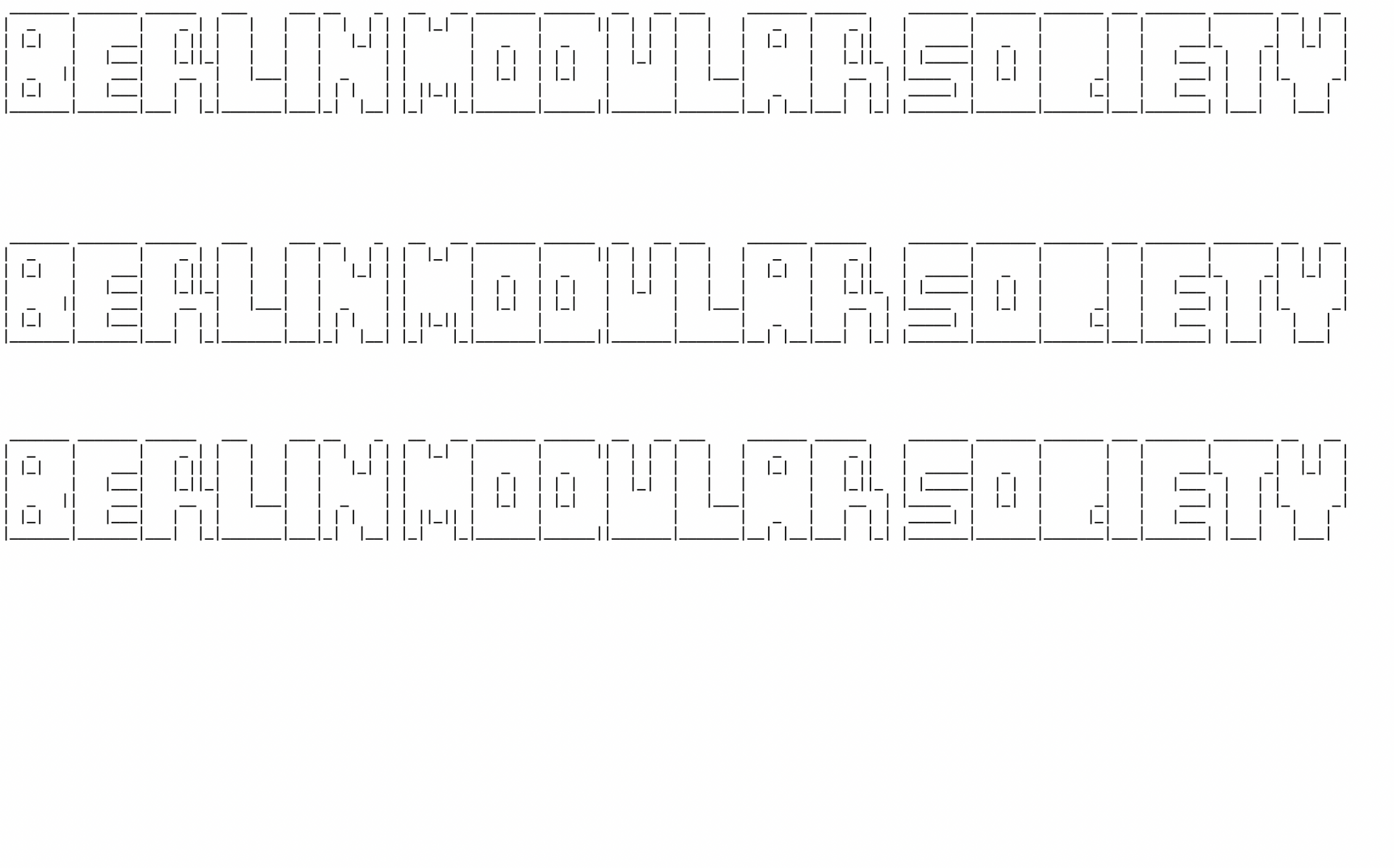 BMS modular font 3rows